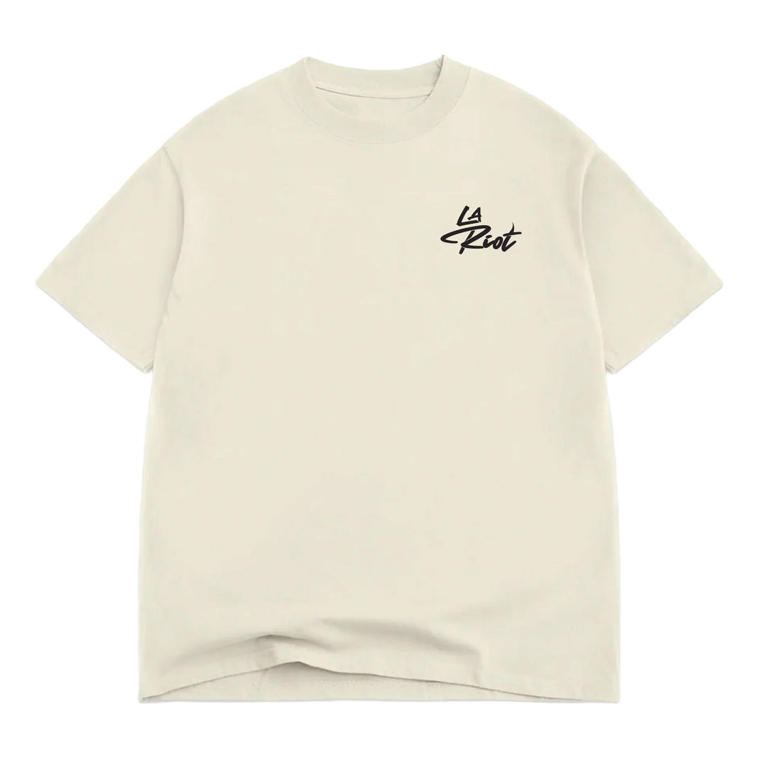 LA Riot Boxy Tee — Cream