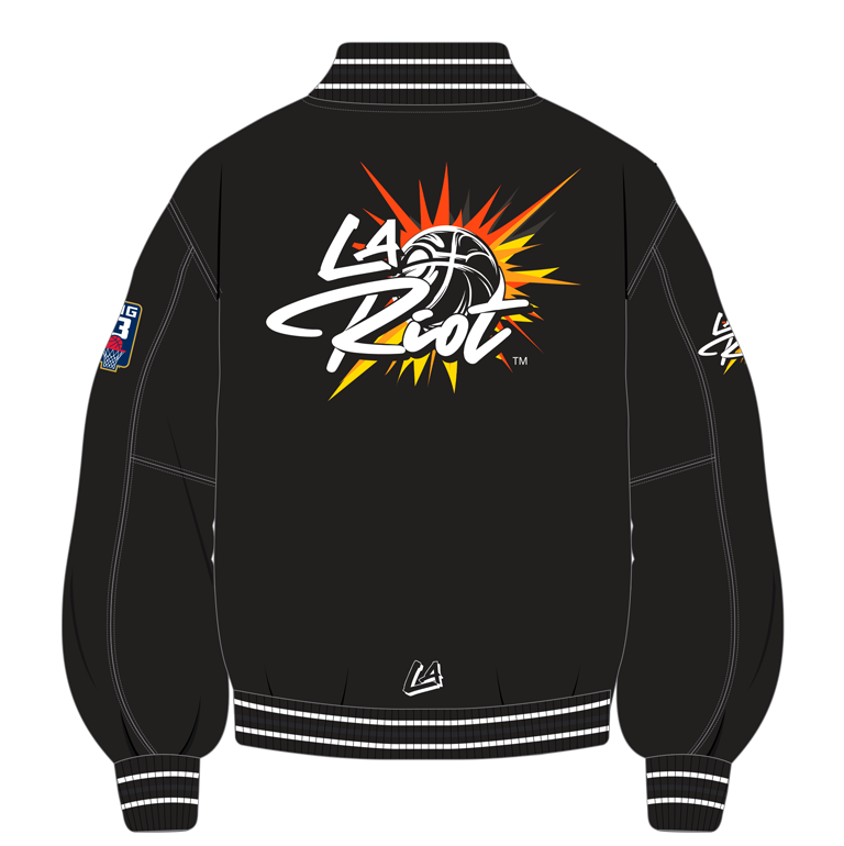 LA Riot Special - Starter Locker Room Varsity Satin Jacket